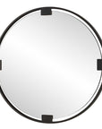 Cornelia - Black Round Mirror