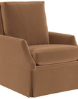 Curated - Jocelyn Swivel Glider Chair - Dark Brown