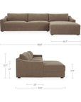 Farrow - Right Sectional - Taupe