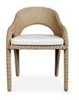 Kavali - Outdoor Wicker Dining Armchair - Woodtone