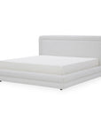 Tory - King Bed Pebble - White