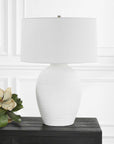 Reyna - Chalk Table Lamp - White