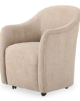 Drava - Rolling Dining Chair - Beige