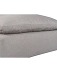 Terra - Livesmart Fabric Condo Ottoman - Light Gray