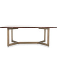 Kade - Dining Table - Dark Brown / Gold