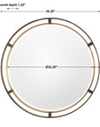 Carrizo - Round Mirror - Bronze