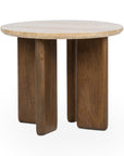 Idella - Travertine Round Table