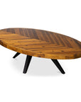 Parq - Oval Coffee Table - Brown