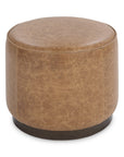 Clair - Leather Round Table