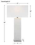 Pillar - Marble Table Lamp - White