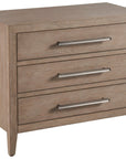 Modern - Cove Drawer Nightstand - Dark Brown