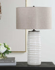 Barat - Ceramic Table Lamp - White