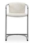 Freeman - Chrome Frame Counter Stool (Set of 2) - Blended Cream
