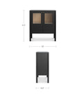 Hannah - Display Cabinet - Black