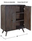 Hausen - 2 Door Mid-Century Cabinet -