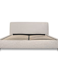 Beau - Queen Storage Bed - Speckled Light Gray