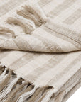 Linna - 50" x 70" Throw - Ivory / Natural
