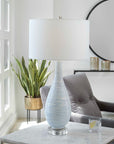 Clariot - Ribbed Table Lamp - Blue