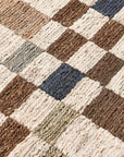 Soumak - 2' x 3' Jute Check Area Rug - Natural Multi