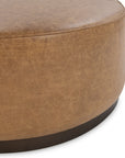 Clair - Leather Round Table