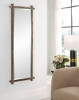 Abanu - Ribbed Gold Dressing Mirror