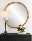 Salina - Round Bamboo Mirror
