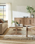 Vineyard Row - Wine Barrel End Table - Light Brown