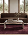 Harmony - Sofa Faux Mohair - Dark Brown