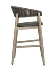 Dermott - Outdoor Counter Stool - Brown / Dark Gray