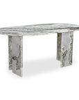 Celia - Oval Dining Table - Green / Onyx Marble