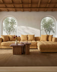 Davie - Right Arm Facing Chair - Golden Yellow