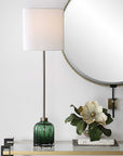 Lois - Glass Buffet Lamp - Green