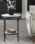 Dauntless - Side Table - Travertine