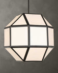 Hoi An - 4 Light Geometric Chandelier - Black