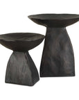 Shadow - Pedestal Bowls (Set of 2) - Black
