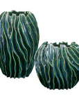 Veridian Ridge - Indoor-Outdoor Vases (Set of 2) - Green