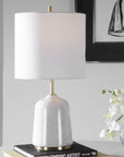 Eloise - Marble Table Lamp - White