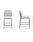 Danny - Counter Stool - Ivory / Beige