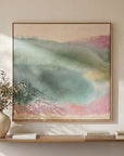 Lotus - Framed Painting - Multicolor