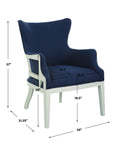 Gordonston - Blue Fabric Accent Chair