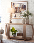 Adona - Wood Console Table - Light Brown