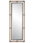Melville - Iron & Rope Tall Mirror - Light Brown