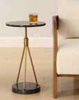 Rosston - Marble Accent Table - Black