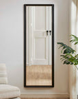 Stenton - Tall Wooden Mirror - Black