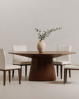 Otago - Oval Dining Table - Natural Walnut