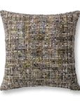 Villa Classics - Porter 22" x 22" Accent Pillow - Black / Ivory