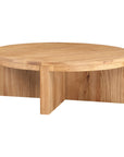 Folke - Round Coffee Table - Light Brown