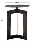 Deltoid - Accent Table - Gunmetal