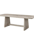 Harbor - Herringbone Indoor-Outdoor Dining Table - Brown