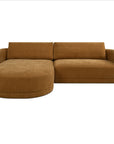 Emmy - Sectional Left - Ginger / Brown